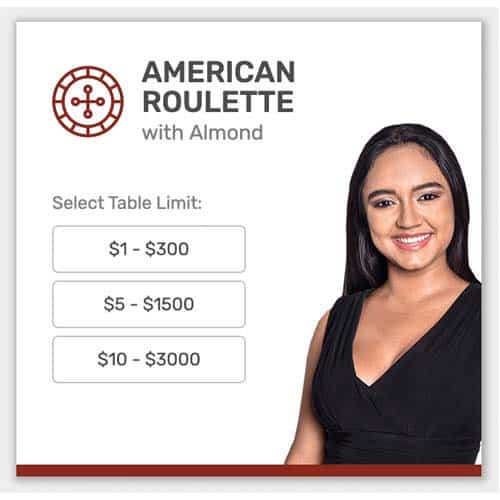 Live dealer Bovada roulette