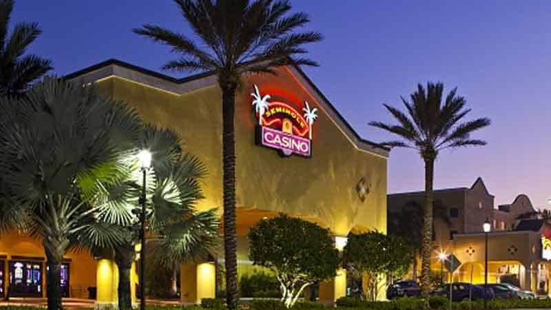 Seminole Casino at night